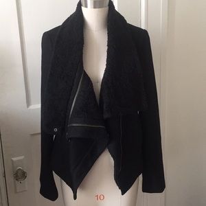 Marc New York black asymmetrical jacket